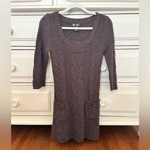Brown Sweater Dress